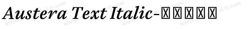 Austera Text Italic字体转换